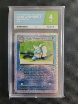 Pokemon Legendary Collection Dark Wartortle 39/110 Reverse Holo Uncommon Ace 4 - Image 1