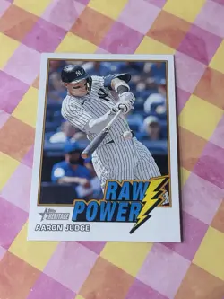 2026 Topps Heritage Aaron Judge Raw Power #RP-AJ New York Yankees (D) - Image 1