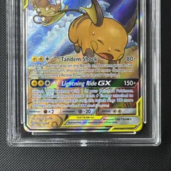 Raichu & Alolan Raichu GX Card 221/236 - Perfect Sub Grades - Ace 10 - Image 4