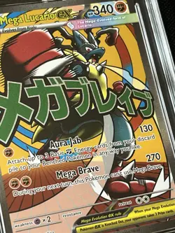Mega Lucario Ex 033 Black Star Promo Pokemon Card Ace 10 Grade Gem Mint - Image 2