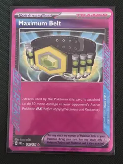 Pokemon TCG Maximum Belt Trainer Prismatic Evolutions Card 117/131 Ace Spec - Image 1