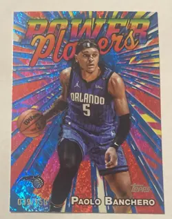 2025-26 Topps Paolo Banchero #d /150 Blue Holofoil Power Players SP Insert - Image 1