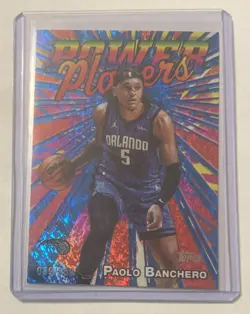 2025-26 Topps Paolo Banchero #d /150 Blue Holofoil Power Players SP Insert - Image 4