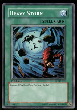 Heavy Storm SD4-EN019 Structure Deck: Fury from the Deep Yu-Gi-Oh 1st Edition LP - Image 1