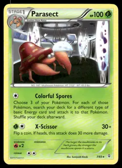 Pokemon Cards Parasect 7/83 Generations Rare NM - Image 1