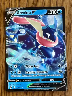 Greninja V 073/264 - Ultra Rare - Fusion Strike - NM Pokemon Card - Image 1
