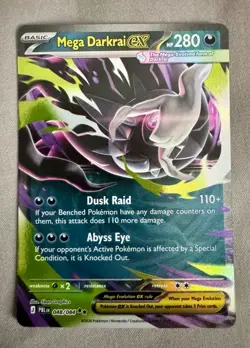 Mega Darkrai EX 048/084 Pokemon TCG Pitch Black Double Rare *PRE-RELEASE* - Image 1