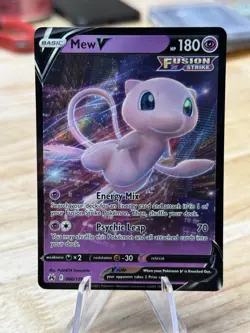 Mew V 060/159 Ultra Rare Crown Zenith Pokemon TCG NM - Image 1