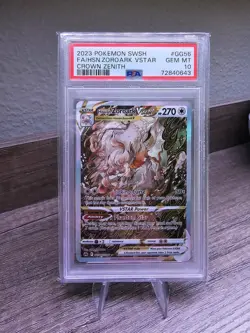Pokemon TCG Hisuian Zoroark VSTAR PSA 10 - Image 1