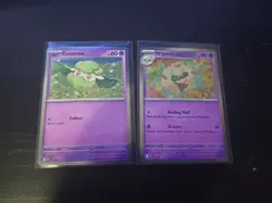 Cottonee MEP018 Whimsicott MEP019 Cosmos Promo SET Phantasmal Flames Pokemon NM - Image 1