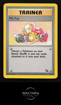Mr. Fuji 58/62 Uncommon Fossil Pokemon Unlimited Lightly Played - Image 1