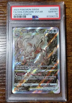 Hisuian Zoroark VSTAR GG56/GG70 PSA 10 Crown Zenith Full Art Pokemon Card Graded - Image 1