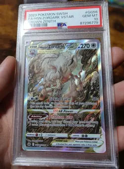 Hisuian Zoroark VSTAR GG56/GG70 PSA 10 Crown Zenith Full Art Pokemon Card Graded - Image 3