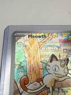 Meowth 106/094 Illustration Rare Phantasmal Flames Pokemon Holo Near Mint - Image 3