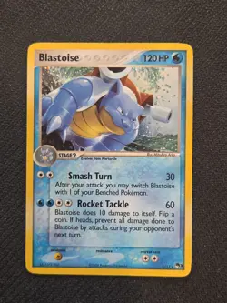 Blastoise 1/17 Pop Series 3 Holo 2006 Pokemon Card TCG Swirl MP/HP Vintage Rare - Image 1