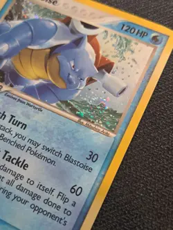Blastoise 1/17 Pop Series 3 Holo 2006 Pokemon Card TCG Swirl MP/HP Vintage Rare - Image 2