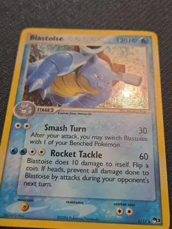 Blastoise 1/17 Pop Series 3 Holo 2006 Pokemon Card TCG Swirl MP/HP Vintage Rare - Image 5