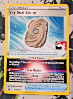Sky Seal Stone 143/159 Pokemon Play! Prize Pack Series 3/4 - Image 1