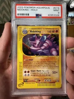 Nidoking - Pokemon Aquapolis #H18 PSA 9 - POP 225 - Image 1