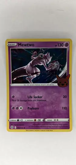 Mewtwo 056/172 Rare Brilliant Stars Pokemon Holo Near Mint - Image 1