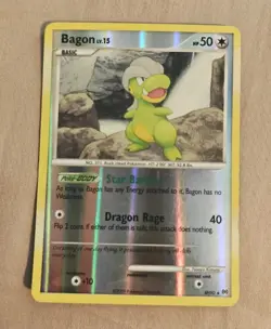 Pokemon TCG Bagon sh10 2009 Reverse Holo LP+ Card - Image 1