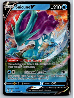 Suicune V - 031/203 - SWSH Evolving Skies - 2021 Pokemon - NM - Image 1