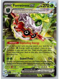 Forretress EX - 005/193 - S&V Paldea Evolved - 2023 Pokemon - NM - Image 1