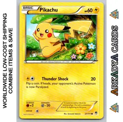 Pikachu - 27/111 - XY Furious Fists - 2014 Pokemon - LP - Image 1