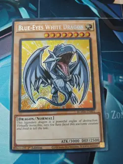 Blue-Eyes White Dragon (Chibi) BLMM-EN001 Secret Rare Monster Mayhem Yugioh! NM - Image 1