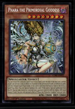 Yu-Gi-Oh! Phara the Primordial Goddess Chaos Origins SR CORI-EN022 1st Edition - Image 1