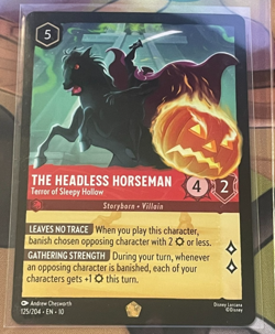 Legendary Foil The Headless Horseman Terror of Sleepy Hollow Lorcana 125/204 - Image 1