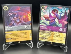 Disney Lorcana Legendary Demona 55/204 & Goliath 173/204 2-Card Lot - Image 1