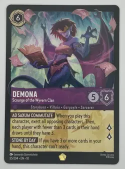Disney Lorcana Legendary Demona 55/204 & Goliath 173/204 2-Card Lot - Image 2