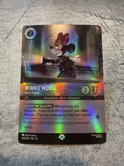 Ravensburger Disney Lorcana Minnie Mouse - Ghost Hunter Epic Holo 220/204 - Image 1