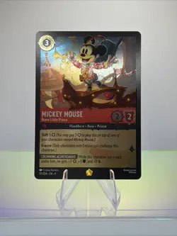 Disney Lorcana Mickey Mouse Brave Little Prince Cold Foil Fabled - Image 1