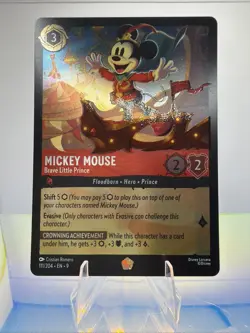 Disney Lorcana Mickey Mouse Brave Little Prince Cold Foil Fabled - Image 2