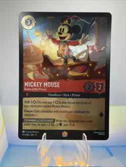 Disney Lorcana Mickey Mouse Brave Little Prince Cold Foil Fabled - Image 4
