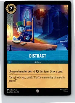 Disney Lorcana Distract 164/204 Winterspell Free Shipping! - Image 1