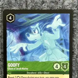 Disney Lorcana Winterspell Goofy Ghost of Jacob Marley 83/204 Rare NM Super Rare - Image 3