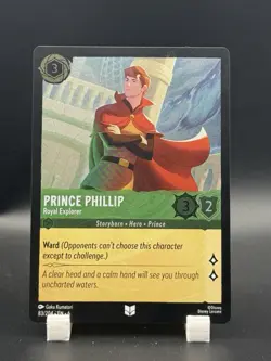 Disney Lorcana Prince Phillip Royal Explorer 83/204 Uncommon Cold Foil - Image 1
