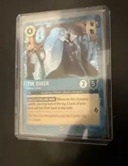 Disney Lorcana PROMO - The Queen Mirror Seeker Foil Glimmer - Costco 🚨🚨🚨 - Image 1