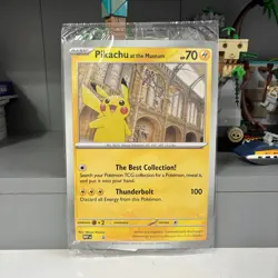 Pikachu At The Museum - Pokemon Card - Natural History Museum Promo - Sealed - Image 1