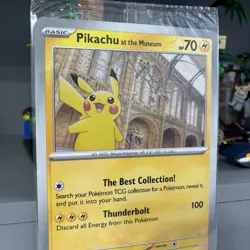 Pikachu At The Museum - Pokemon Card - Natural History Museum Promo - Sealed - Image 2