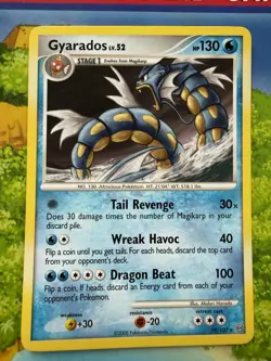 Pokemon Gyarados Stormfront Non Holo Rare 19/100 Moderately Played - Image 1