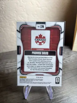 Promise David Silver Holo RC 2026 Panini Prizm FIFA World Cup - Image 2