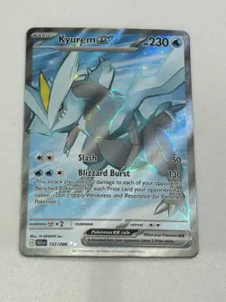 Pokemon Kyurem EX Sv: Black Bolt 157/086 Ultra Rare Full Art Holo 230 HP English - Image 1
