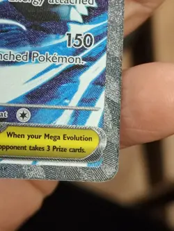 Mega Zeraora ex #114/084 SIR Pitch Black Pre-Release Card In Hand NM - Image 5