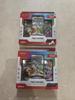 Pokemon TCG First Partner Illustration Collection Series 2 Box Sealed X 2 - Image 1