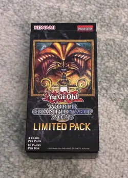 Yu-Gi-Oh Limited Pack World Championship 2025 box of 10 packs Sealed Brand New - Image 1
