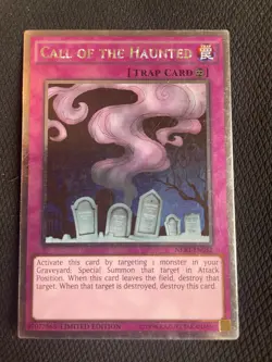 Yu-Gi-Oh! TCG Call of the Haunted NKRT MP Limited Platinum Rare - Image 1
